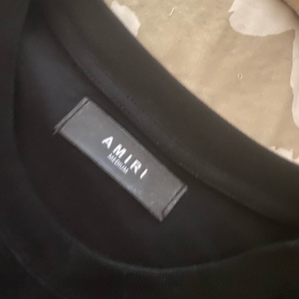 Black amiri short sleeve